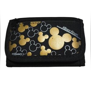 Disney Mickey Mouse Black and Gold Wallet
